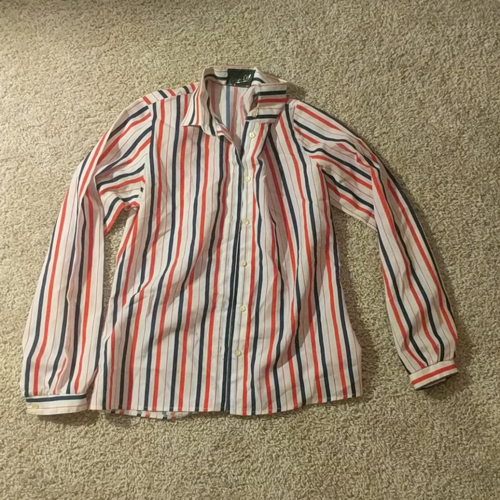 Striped button up shirt